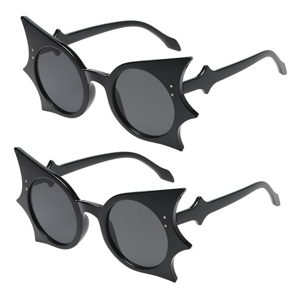 Accessories - 8920 Bat Sunglasses Retro Punk Hip Hop Style Black Sunglasses for Halloween